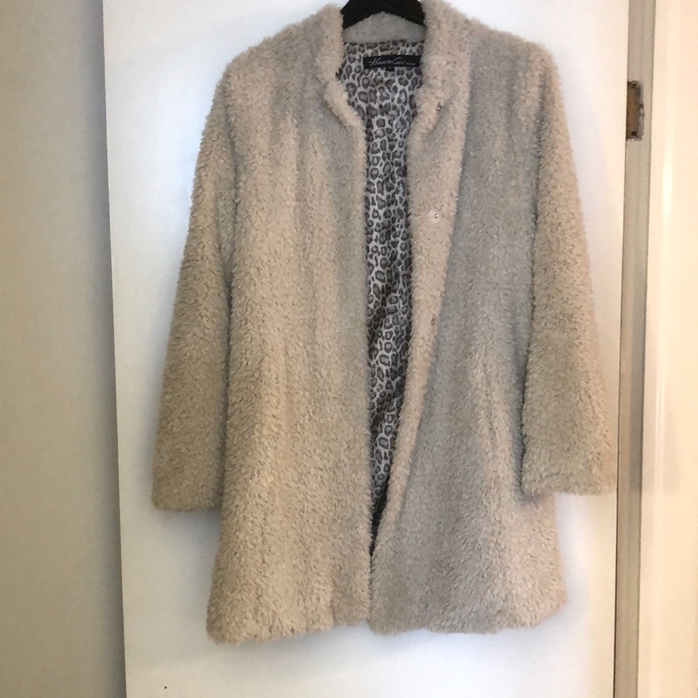 Kenneth Cole furry trench jacket